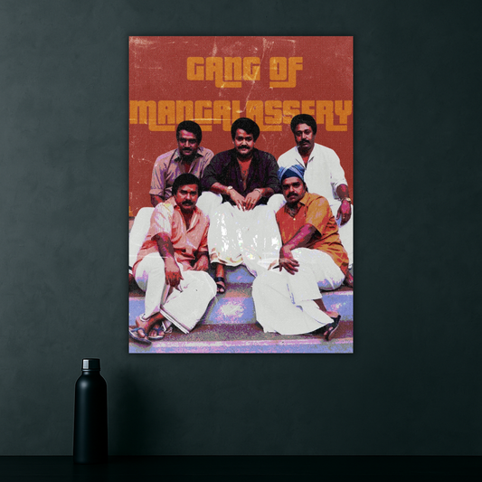 The Mangalassery Gang | Devasuram Fan Poster | Malayalam Cult Film Wall Art Print