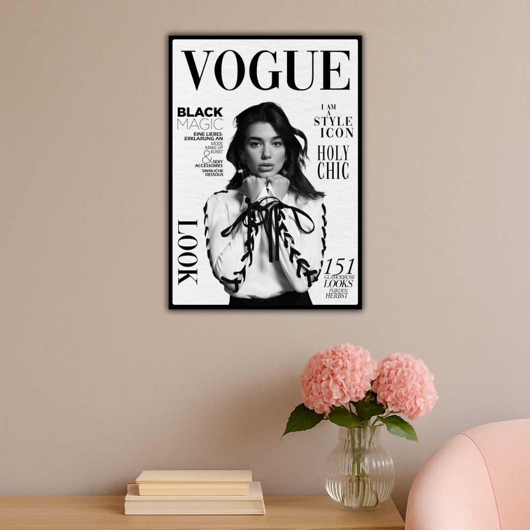 Dua Lipa : The Style Icon | Vogue Edition Poster