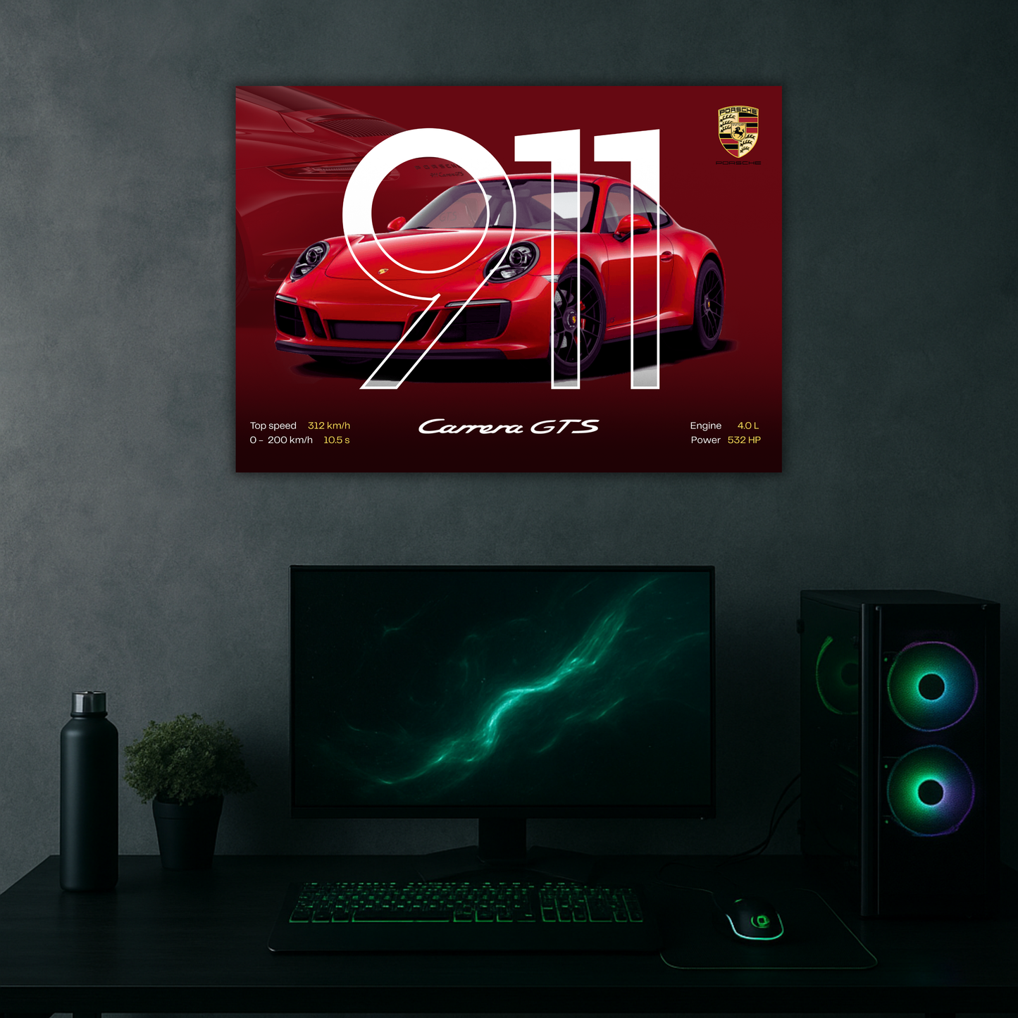 Porsche Carrera GTS Poster | Luxury Edition