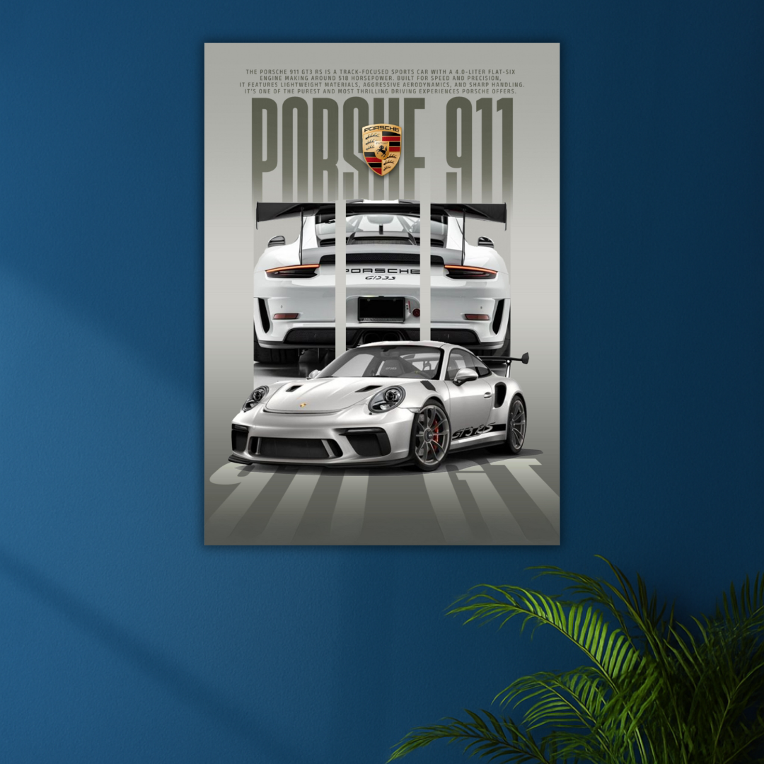 Engineered for the Brave | Porsche 911 GT3 RS Poster