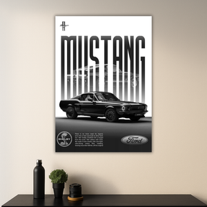 1967 Ford Mustang Showcase Poster | Luxury Series