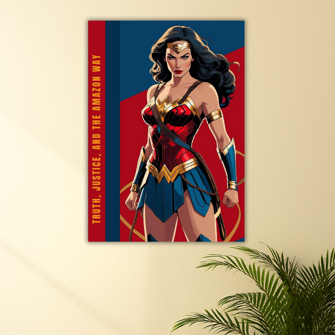Fierce, Fearless, Amazonian | Wonder Woman Poster