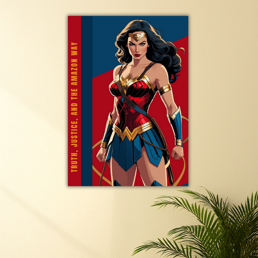 Fierce, Fearless, Amazonian | Wonder Woman Poster