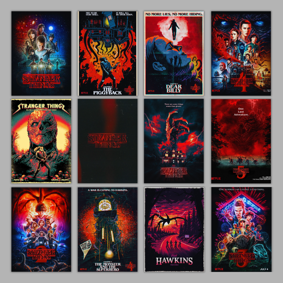 Stranger Things Limited Time Bundle Offer | 12 Posters Combo